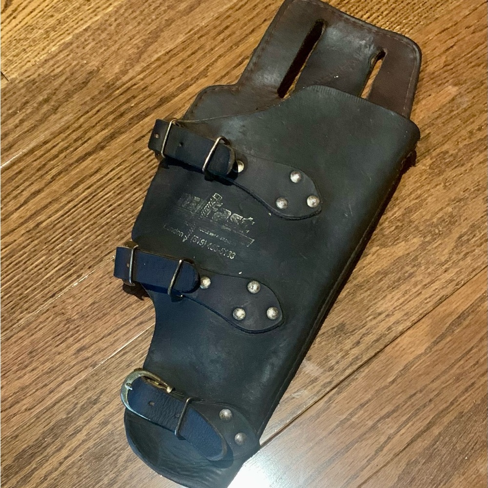 Vintage full grain leather tool belt Pouch